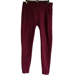 EUC Burgunday Workout Leggings with pockets